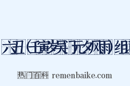 六丑（壬寅岁吴门元夕风雨）组词是什么意思的图片